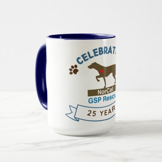 SAP 25e Jubileum 15oz Mok (Voorkant links)