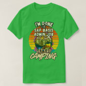 SAP BASIS BEHEERDER EN CAMPING ONTWERP T-SHIRT (Design voorkant)
