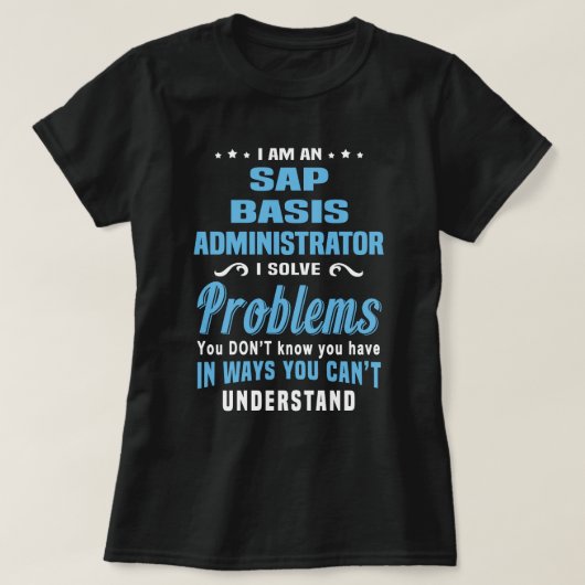 SAP-basisbeheerder T-shirt (Design voorkant)