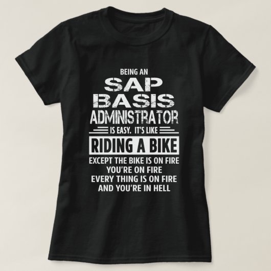SAP-basisbeheerder T-shirt (Design voorkant)