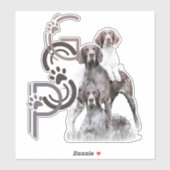 (SAP) Deutsch Kurzhaar Sticker (Vel)