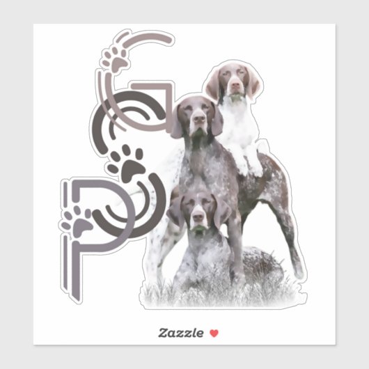 (SAP) Deutsch Kurzhaar Sticker (Vel)