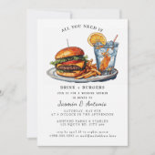 Sap- en hamburgers uitnodiging (Voorkant)