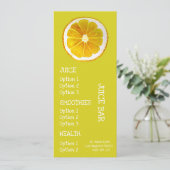 Sap gezond drankjes menu (Staand voorkant)