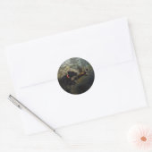 SAP, jacht fazant Ronde Sticker (Envelop)