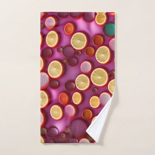 Sap Oranje geometrisch patroon Bad Handdoek (Handdoek)