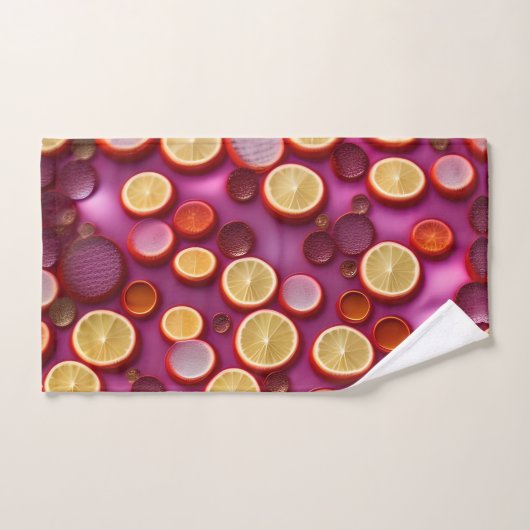 Sap Oranje geometrisch patroon Bad Handdoek (Handdoek)