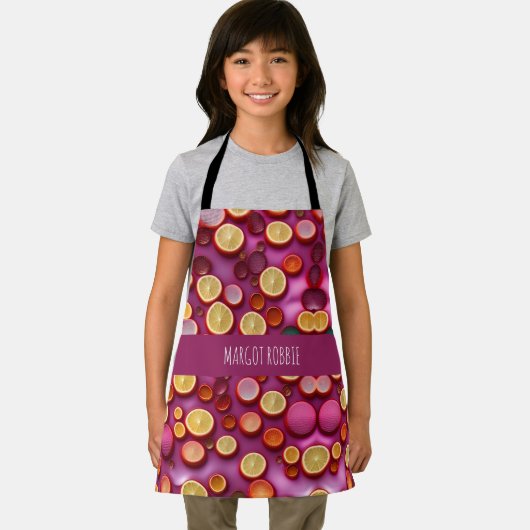 Sap Oranje geometrisch patroon Schort (Insitu)