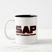 SAP - Super Geweldige Powers Tweekleurige Koffiemok (Links)