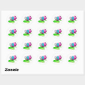 sap van insecten ronde sticker (Vel)