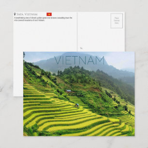 Sapa, Vietnam Reisansichtkaart Briefkaart