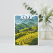 Sapa Vietnam Reizen Briefkaart (Staand voorkant)