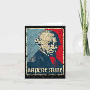 Sapere Aude Immanuel Kant Transcendental Philosoph Kaart