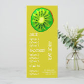 Sapgezondheidsdranken Kiwi-fruitmenu Menu (Staand voorkant)