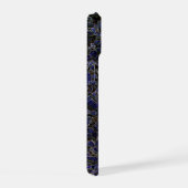 Saphir bleu brillant comme des pierres de l'espace (Côté droit)