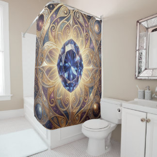 Saphir – Der Stein der Wahrheit und Weisheit´7 Douchegordijn