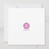 Saphir Or | Carte Carrée Plate avec Enveloppe (Dos)