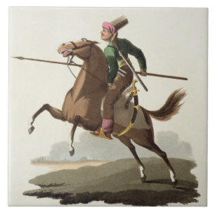 Saphir, uit de "Costumes of the Various Nations",  Tegeltje