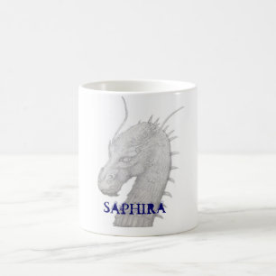 Saphira de blauwe draak koffiemok
