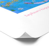 Saphire's gelukkige gedachten poster (Hoek)