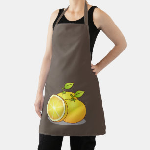 Sapige sinaasappels leuk fruit schort