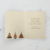 Sapin de Noël Carte de Félicitation (Intérieur)