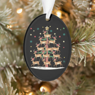 Sapin de Noël Cerf Drôle de Vacances Renne Mignon
