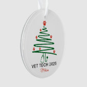 Sapin de Noël de technicien vétérinaire (devant)