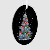 Sapin de Noël éléphant drôle éléphant mignon (devant)