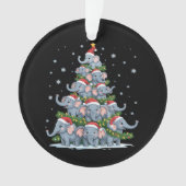 Sapin de Noël éléphant drôle éléphant mignon (devant)