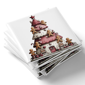 Sapin de Noël en pain d'épices | Aimant de Noël