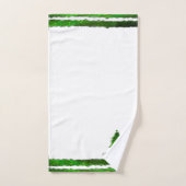 Sapin de Noël Motif de Fête Moderne Vert (Serviette à main)