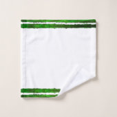 Sapin de Noël Motif de Fête Moderne Vert (Gant de toilette)
