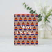 Sapin de Noël multicolore - Carte postale (Debout devant)