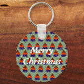 Sapin de Noël multicolore - Porte-clés (Verso)