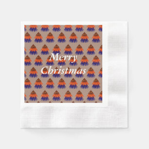 Sapin de Noël multicolore - Serviettes en papier
