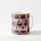 Sapin de Noël multicolore - Tasse à café (Devant droit)