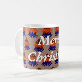 Sapin de Noël multicolore - Tasse à café (Devant gauche)