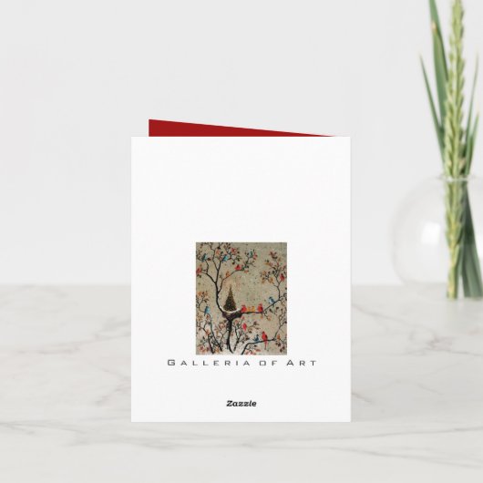 Sapin de Noël Nid ~ Carte (Dos)