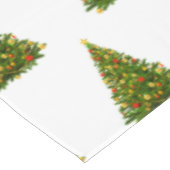 Sapin de Noël sur nappe blanche (Angle)