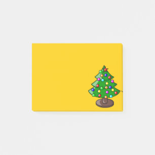 Sapin de Noël sur un Post-It jaune