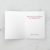 Sapin de Noël tourbillons en carte de Noël bleue (Intérieur)