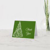 Sapin de Noël vert Merci Vacances d'hiver (Devant)