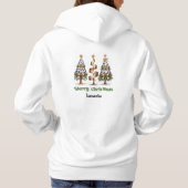 Sapins de Noël Léopard Chic cadeau pour elle sweat (Dos)