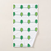 Sapins de Noël Simples Élégants (Serviette à main)