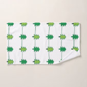 Sapins de Noël Simples Élégants (Serviette à main)