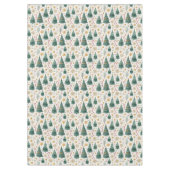 Sapins de Noël tendance nappe de table ton terreux (Devant)