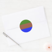 Sapiosexual Pride Flag Ronde Sticker (Envelop)