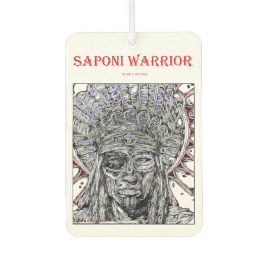 Saponi Warrior Pine Dancer Luchtverfrisser (Voorkant)