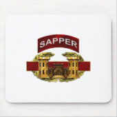 Sapper Tab met Combat Engineer Badge Muismat (Voorkant)